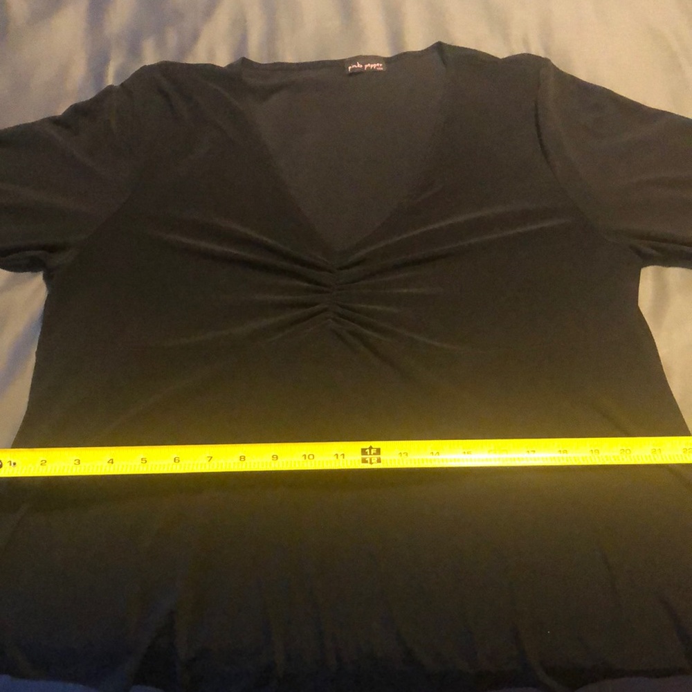 Black nylon blouse